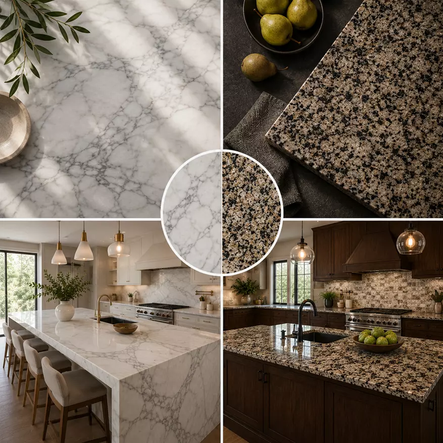 Marble vs Granite - What is the Difference? 6 countertops material