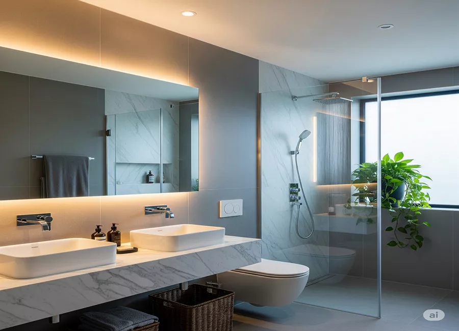 One or Two Sinks in the Bathroom? 2 One or two sinks 2 1